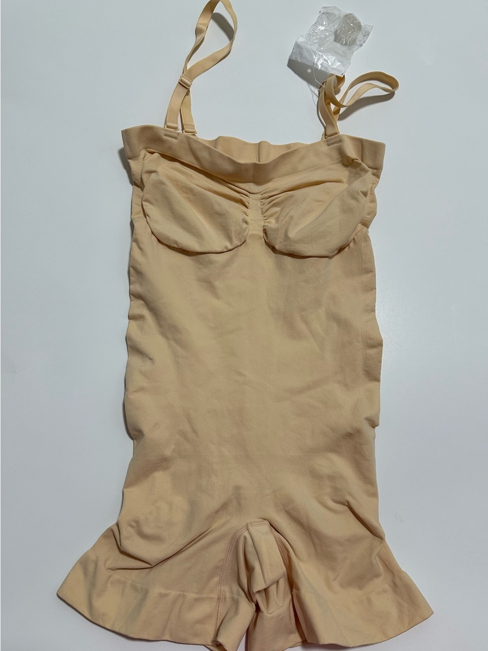 Seamless Nude Shapewear Romper with Adjustable Straps